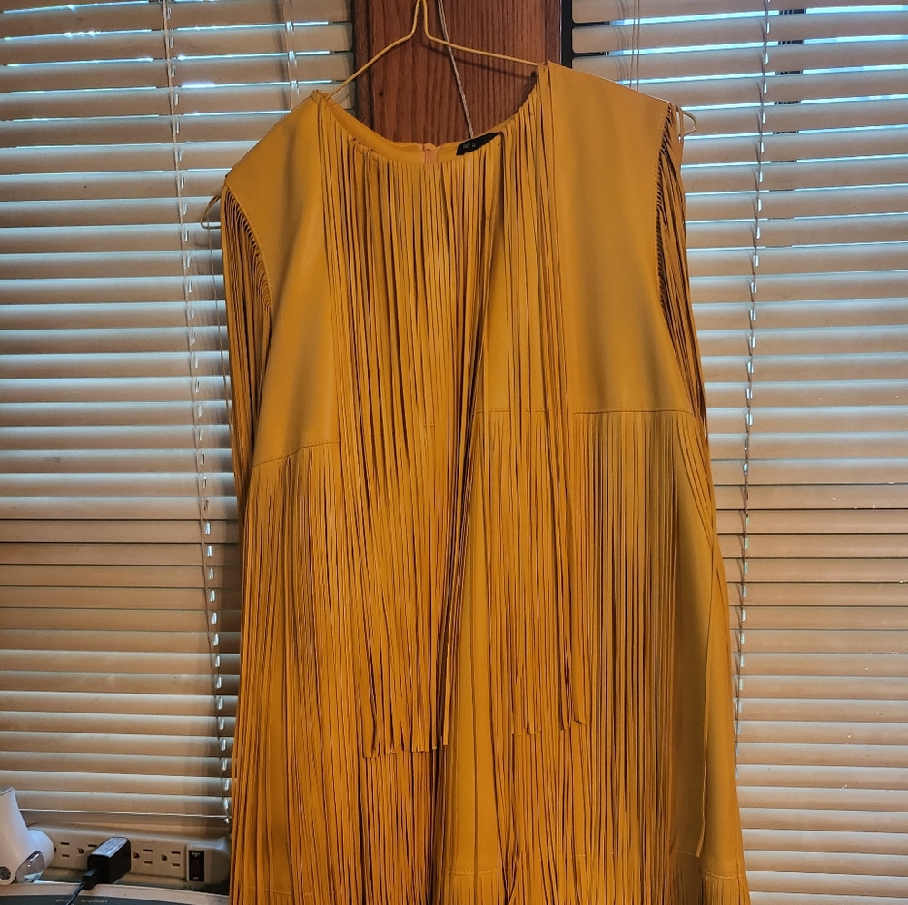 Leather dress